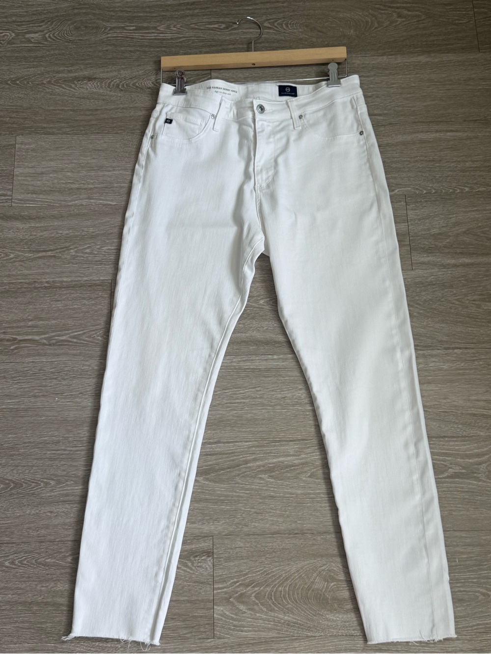 AG Adriano Goldschmied Ankle White Jeans